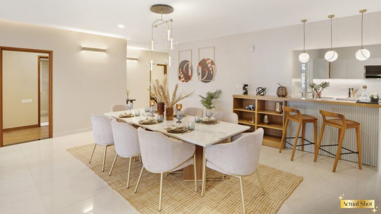 Brigade Eternia Apartment in Yelahanka, Bangalore kitchen dinning area